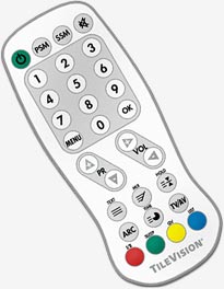Waterproof TV remote control